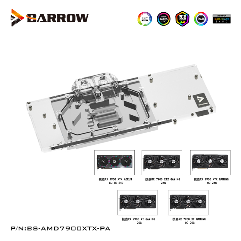 Rx 7900 Xt 20Gb - Barrow GPU bloque de agua para